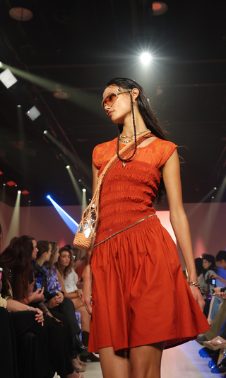 Strapless Mini Dress (Multi-Sze) - Burnt Orange