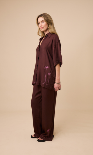 Bamboo Button-up Shirt Coconut Husk PRE-ORDER