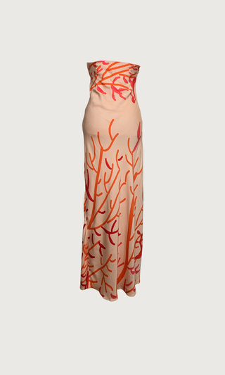 Strapless Bias Dress - Coral of Life