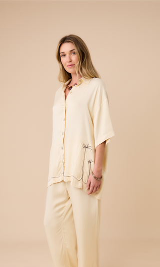 Bamboo Button-up Shirt Sand PRE-ORDER