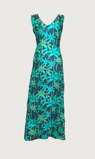 Whelk Midi Dress - Palm Print