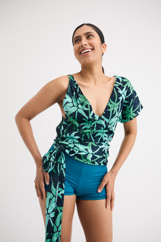 Queen Top - Palm Print