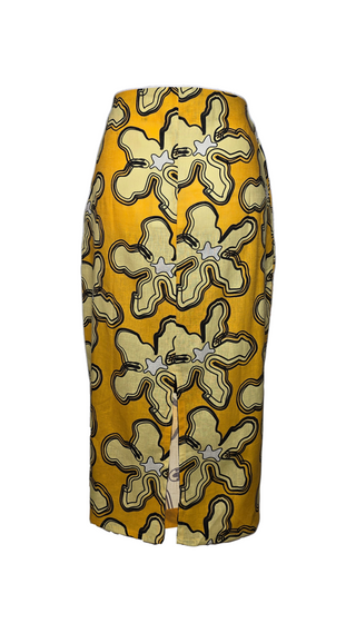 Arid Pencil Skirt - Kapok Print